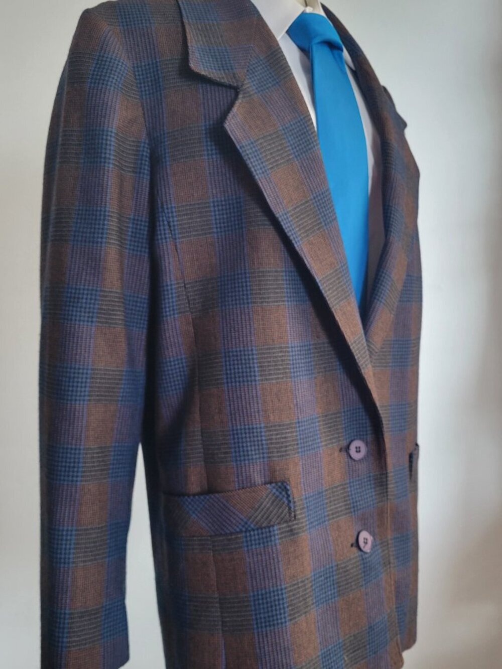 Vintage NORGAL LTD. New York Men’s 100% Wool Plaid Sport Coat Blazer 38R - Picture 4 of 16